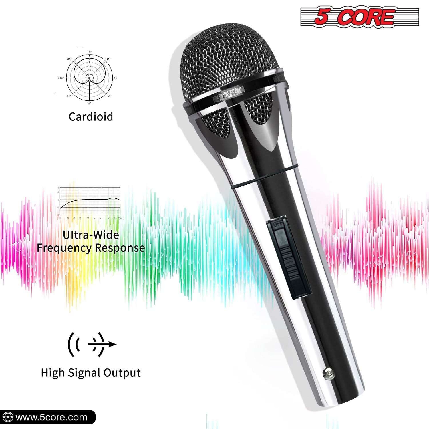 5 Core XLR Microphone Dynamic  - Shure Mic Sm58 评论和价格