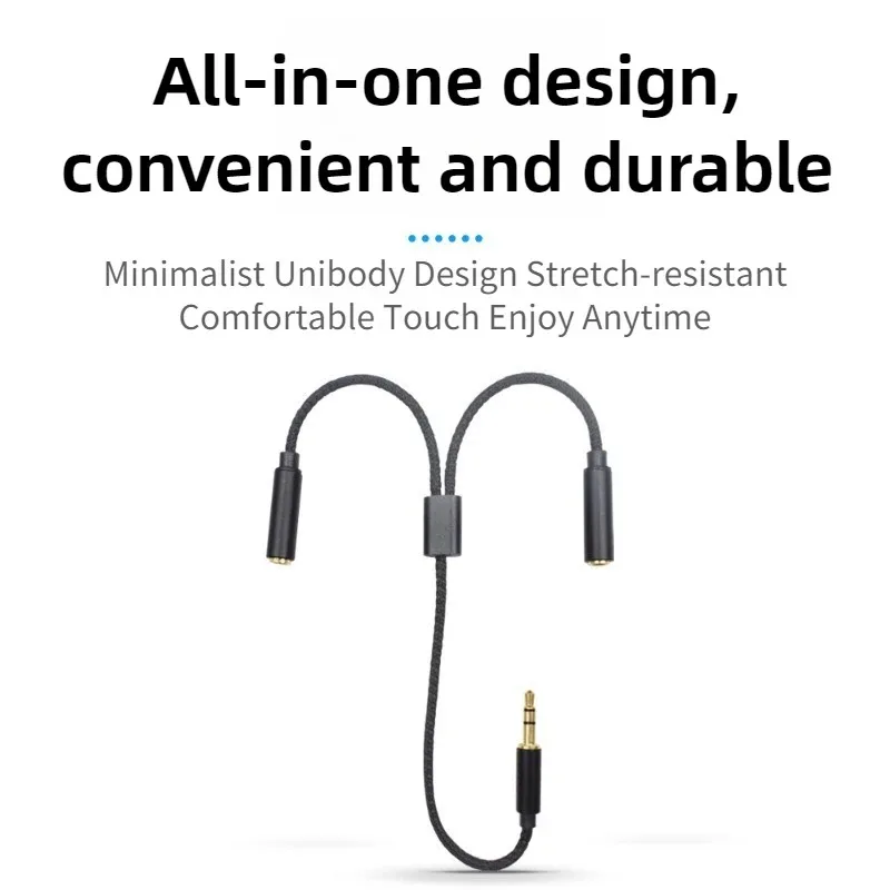 3.5mm Audio Splitter 1 Male To - Earphone Splitter Jack 评论和价格