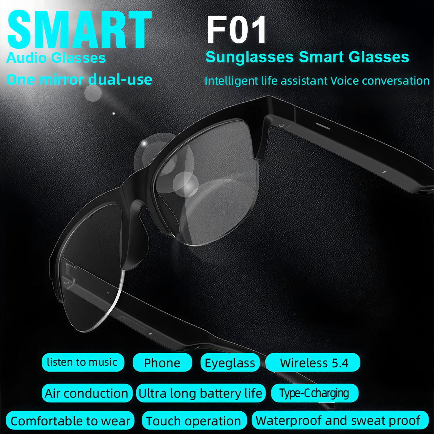 Smart Audio Sunglasses Bluetoo - Bluetooth Headset On Ear 评论和价格